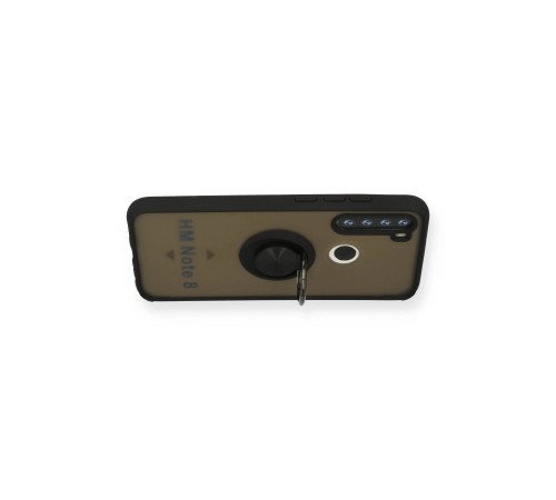 Xiaomi Redmi Note 8 Kılıf Montreal Yüzüklü Silikon Kapak - Siyah Xiaomi Redmi Note 8 Kılıf Montreal Yüzüklü Silikon Kapak - Siyah