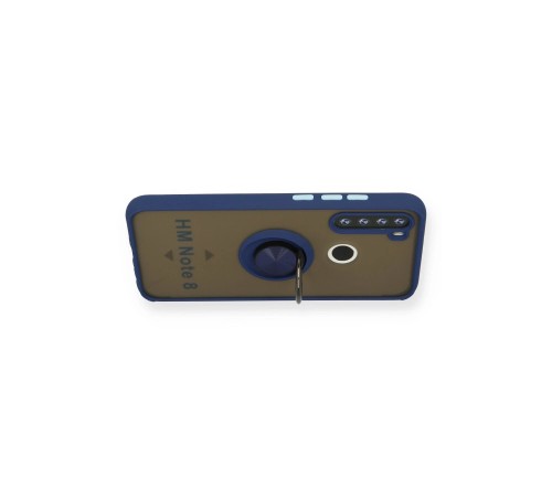 Xiaomi Redmi Note 8 Kılıf Montreal Yüzüklü Silikon Kapak - Lacivert Xiaomi Redmi Note 8 Kılıf Montreal Yüzüklü Silikon Kapak - Lacivert