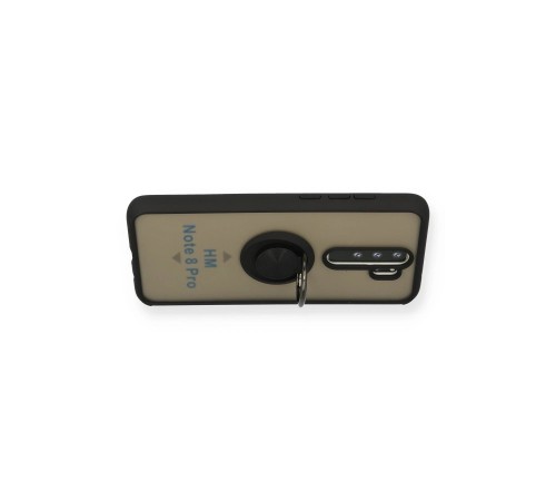 Xiaomi Redmi Note 8 Pro Kılıf Montreal Yüzüklü Silikon Kapak - Siyah Xiaomi Redmi Note 8 Pro Kılıf Montreal Yüzüklü Silikon Kapak - Siyah