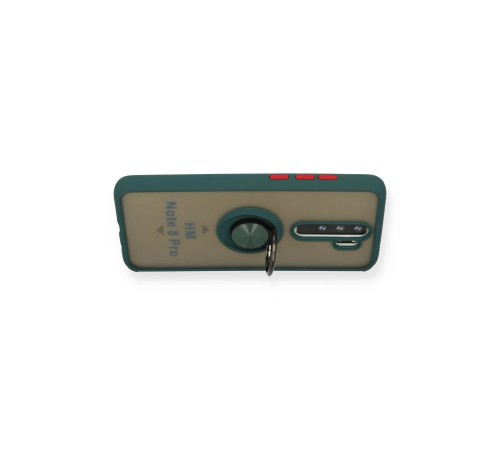 Xiaomi Redmi Note 8 Pro Kılıf Montreal Yüzüklü Silikon Kapak - Yeşil Xiaomi Redmi Note 8 Pro Kılıf Montreal Yüzüklü Silikon Kapak - Yeşil