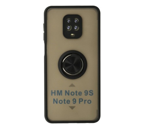 Xiaomi Redmi Note 9 Pro Kılıf Montreal Yüzüklü Silikon Kapak - Siyah Xiaomi Redmi Note 9 Pro Kılıf Montreal Yüzüklü Silikon Kapak - Siyah