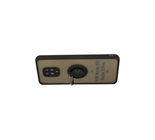 Xiaomi Redmi Note 9 Pro Kılıf Montreal Yüzüklü Silikon Kapak - Siyah Xiaomi Redmi Note 9 Pro Kılıf Montreal Yüzüklü Silikon Kapak - Siyah