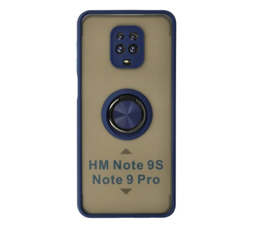 Xiaomi Redmi Note 9 Pro Kılıf Montreal Yüzüklü Silikon Kapak - Lacivert Xiaomi Redmi Note 9 Pro Kılıf Montreal Yüzüklü Silikon Kapak - Lacivert