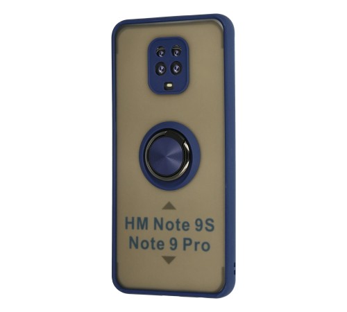 Xiaomi Redmi Note 9 Pro Kılıf Montreal Yüzüklü Silikon Kapak - Lacivert Xiaomi Redmi Note 9 Pro Kılıf Montreal Yüzüklü Silikon Kapak - Lacivert
