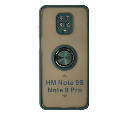 Xiaomi Redmi Note 9 Pro Kılıf Montreal Yüzüklü Silikon Kapak - Yeşil Xiaomi Redmi Note 9 Pro Kılıf Montreal Yüzüklü Silikon Kapak - Yeşil