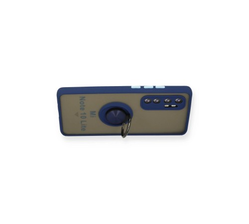 Xiaomi Mi Note 10 Lite Kılıf Montreal Yüzüklü Silikon Kapak - Lacivert Xiaomi Mi Note 10 Lite Kılıf Montreal Yüzüklü Silikon Kapak - Lacivert