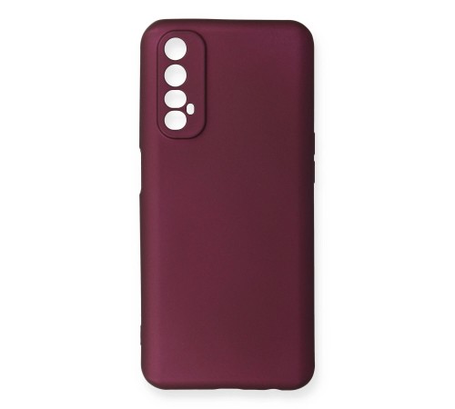 Realme 7 Kılıf First Silikon - Mürdüm Realme 7 Kılıf First Silikon - Mürdüm