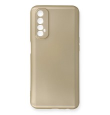 Realme 7 Kılıf First Silikon - Gold