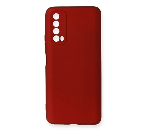 Huawei P Smart 2021 Kılıf First Silikon - Bordo Huawei P Smart 2021 Kılıf First Silikon - Bordo