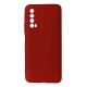 Huawei P Smart 2021 Kılıf First Silikon - Bordo