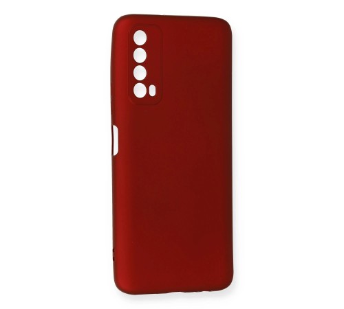 Huawei P Smart 2021 Kılıf First Silikon - Bordo Huawei P Smart 2021 Kılıf First Silikon - Bordo