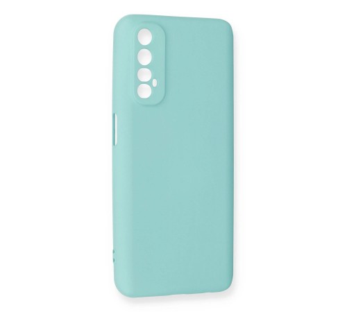 Realme 7 Kılıf Nano içi Kadife Silikon - Turkuaz Realme 7 Kılıf Nano içi Kadife Silikon - Turkuaz