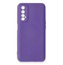 Realme 7 Kılıf Nano içi Kadife Silikon - Mor