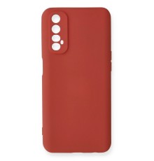 Realme 7 Kılıf Nano içi Kadife Silikon - Kiremit