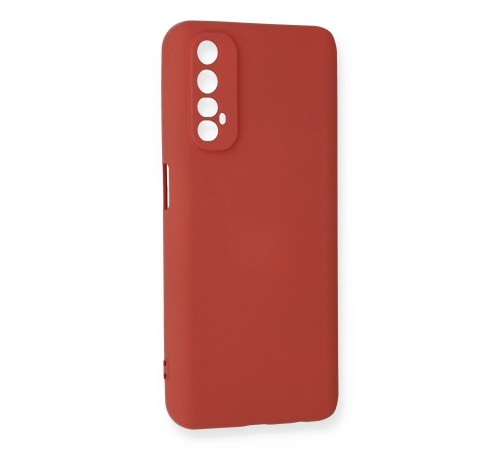 Realme 7 Kılıf Nano içi Kadife Silikon - Kiremit Realme 7 Kılıf Nano içi Kadife Silikon - Kiremit
