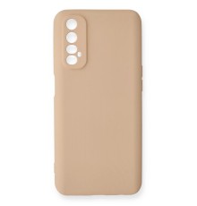 Realme 7 Kılıf Nano içi Kadife Silikon - Pudra
