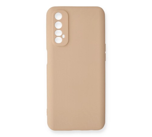 Realme 7 Kılıf Nano içi Kadife Silikon - Pudra Realme 7 Kılıf Nano içi Kadife Silikon - Pudra