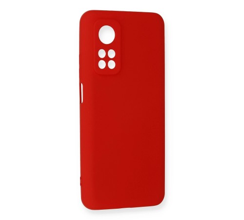 Xiaomi Mi 10T Kılıf Nano içi Kadife Silikon - Kırmızı Xiaomi Mi 10T Kılıf Nano içi Kadife Silikon - Kırmızı