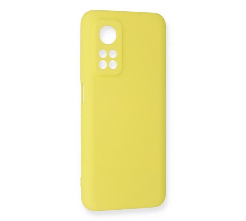 Xiaomi Mi 10T Kılıf Nano içi Kadife Silikon - Sarı Xiaomi Mi 10T Kılıf Nano içi Kadife Silikon - Sarı