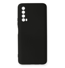Huawei P Smart 2021 Kılıf Nano içi Kadife Silikon - Siyah
