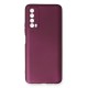 Huawei P Smart 2021 Kılıf First Silikon - Mürdüm