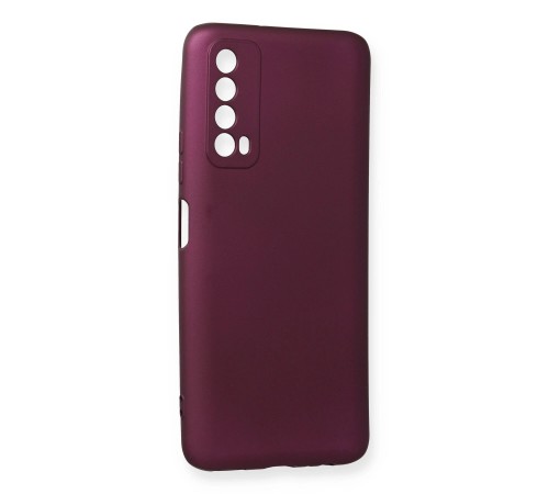Huawei P Smart 2021 Kılıf First Silikon - Mürdüm Huawei P Smart 2021 Kılıf First Silikon - Mürdüm