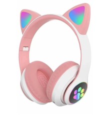 STN28 Kablosuz Kedi Kulaklık - Pembe