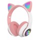 STN28 Kablosuz Kedi Kulaklık - Pembe