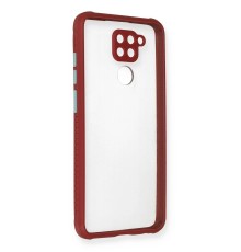 Xiaomi Redmi Note 9 Kılıf Miami Şeffaf Silikon - Fuşya