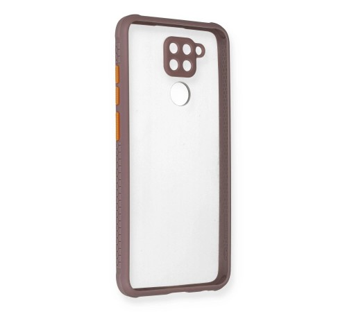 Xiaomi Redmi Note 9 Kılıf Miami Şeffaf Silikon - Açık Mor Xiaomi Redmi Note 9 Kılıf Miami Şeffaf Silikon - Açık Mor