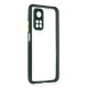 Xiaomi Mi 10T Pro Kılıf Miami Şeffaf Silikon - Koyu Yeşil
