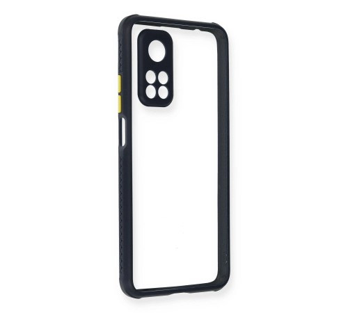 Xiaomi Mi 10T Pro Kılıf Miami Şeffaf Silikon - Lacivert Xiaomi Mi 10T Pro Kılıf Miami Şeffaf Silikon - Lacivert