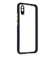 Xiaomi Redmi 9A Kılıf Miami Şeffaf Silikon - Lacivert