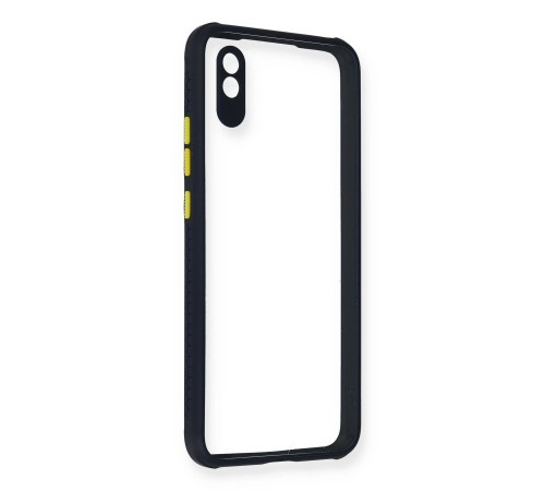 Xiaomi Redmi 9A Kılıf Miami Şeffaf Silikon - Lacivert Xiaomi Redmi 9A Kılıf Miami Şeffaf Silikon - Lacivert