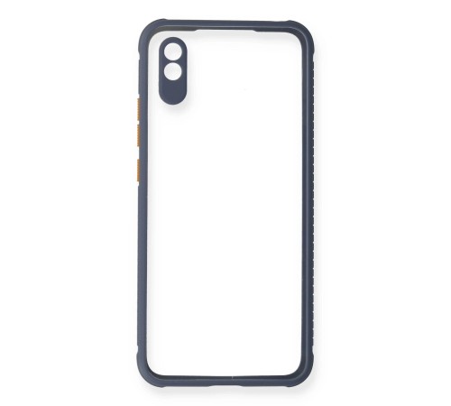 Xiaomi Redmi 9A Kılıf Miami Şeffaf Silikon - Gri Xiaomi Redmi 9A Kılıf Miami Şeffaf Silikon - Gri