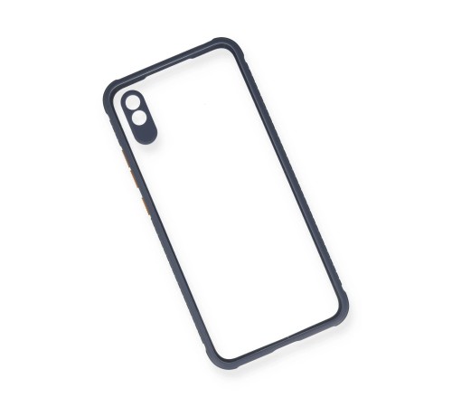Xiaomi Redmi 9A Kılıf Miami Şeffaf Silikon - Gri Xiaomi Redmi 9A Kılıf Miami Şeffaf Silikon - Gri