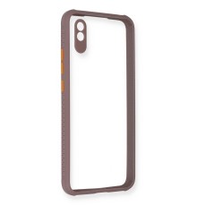 Xiaomi Redmi 9A Kılıf Miami Şeffaf Silikon - Açık Mor