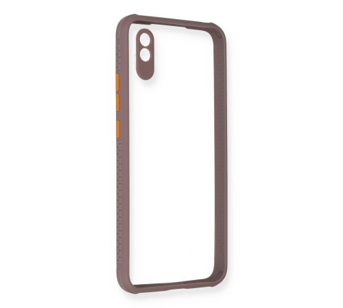 Xiaomi Redmi 9A Kılıf Miami Şeffaf Silikon - Açık Mor Xiaomi Redmi 9A Kılıf Miami Şeffaf Silikon - Açık Mor