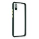 Xiaomi Redmi 9A Kılıf Miami Şeffaf Silikon - Koyu Yeşil