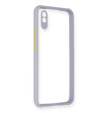 Xiaomi Redmi 9A Kılıf Miami Şeffaf Silikon - Lila