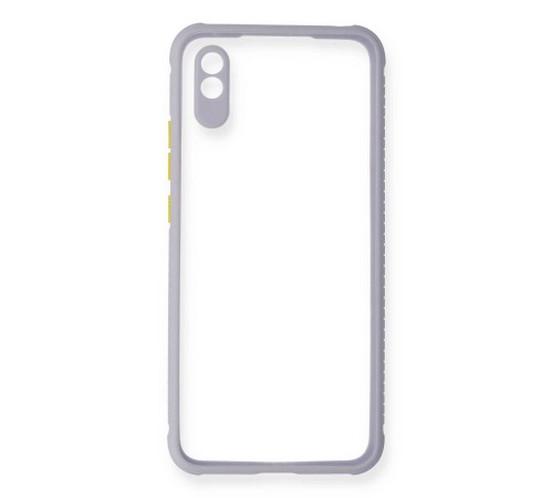 Xiaomi Redmi 9A Kılıf Miami Şeffaf Silikon - Lila Xiaomi Redmi 9A Kılıf Miami Şeffaf Silikon - Lila