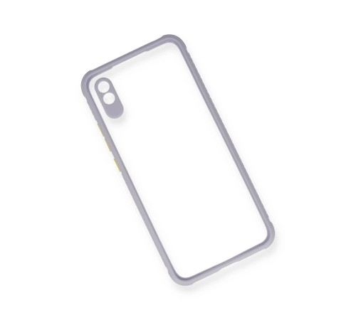 Xiaomi Redmi 9A Kılıf Miami Şeffaf Silikon - Lila Xiaomi Redmi 9A Kılıf Miami Şeffaf Silikon - Lila