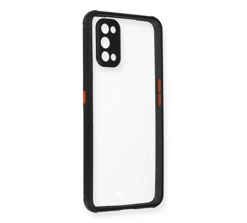 Realme 7 Pro Kılıf Miami Şeffaf Silikon - Siyah