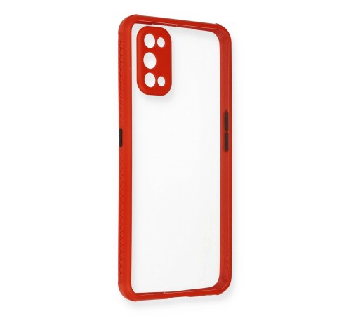 Realme 7 Pro Kılıf Miami Şeffaf Silikon - Kırmızı Realme 7 Pro Kılıf Miami Şeffaf Silikon - Kırmızı