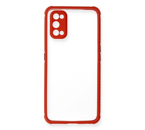Realme 7 Pro Kılıf Miami Şeffaf Silikon - Kırmızı Realme 7 Pro Kılıf Miami Şeffaf Silikon - Kırmızı