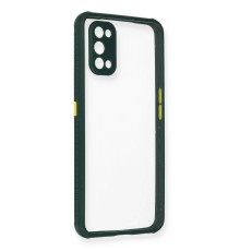 Realme 7 Pro Kılıf Miami Şeffaf Silikon - Koyu Yeşil