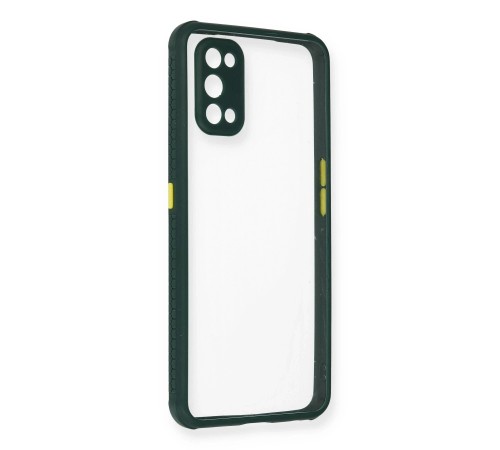 Realme 7 Pro Kılıf Miami Şeffaf Silikon - Koyu Yeşil Realme 7 Pro Kılıf Miami Şeffaf Silikon - Koyu Yeşil