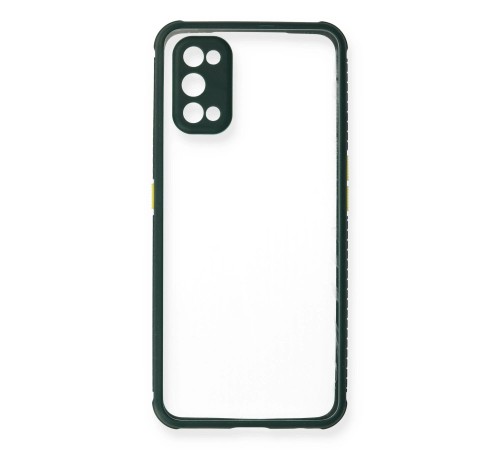 Realme 7 Pro Kılıf Miami Şeffaf Silikon - Koyu Yeşil Realme 7 Pro Kılıf Miami Şeffaf Silikon - Koyu Yeşil