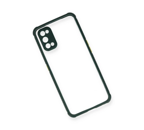 Realme 7 Pro Kılıf Miami Şeffaf Silikon - Koyu Yeşil Realme 7 Pro Kılıf Miami Şeffaf Silikon - Koyu Yeşil