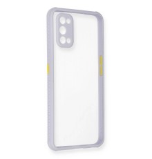 Realme 7 Pro Kılıf Miami Şeffaf Silikon - Lila